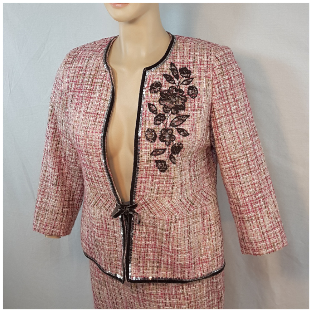 *SOLD AS SET** i*PLUS* LANE BRYANT, Tweed Blazer - Picture 1 of 8